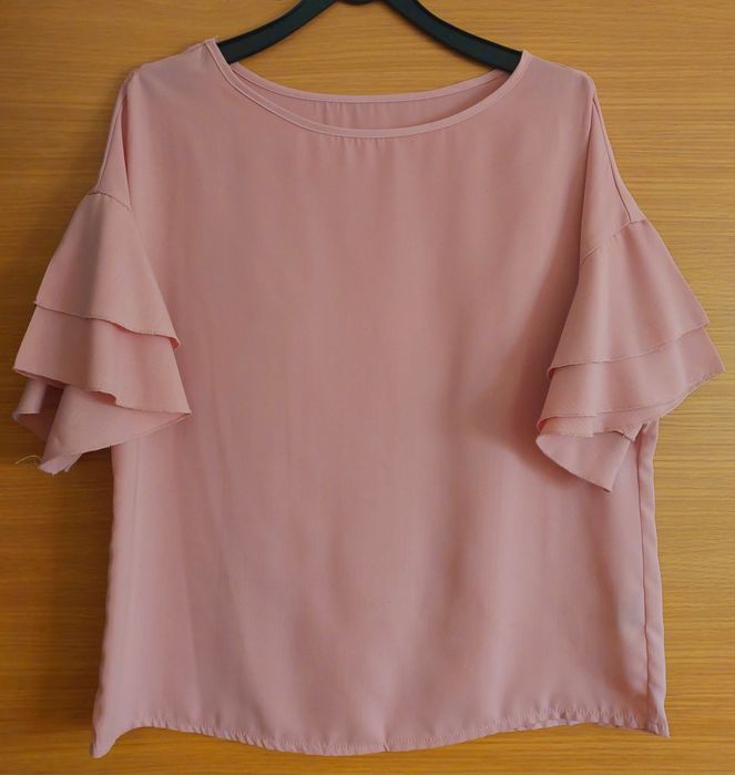 Blusa Rosa Mangas Pelum