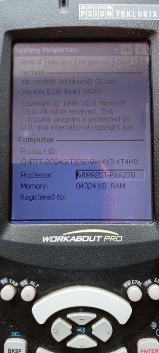 Urządzenie Przenośne PDA PSION WorkaboutPro
