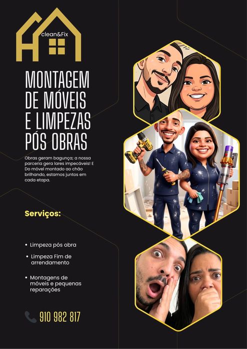 Limpezas, desmontagem e montagem