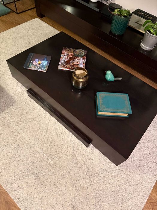 Mesa Centro Sala - Madeira Escura