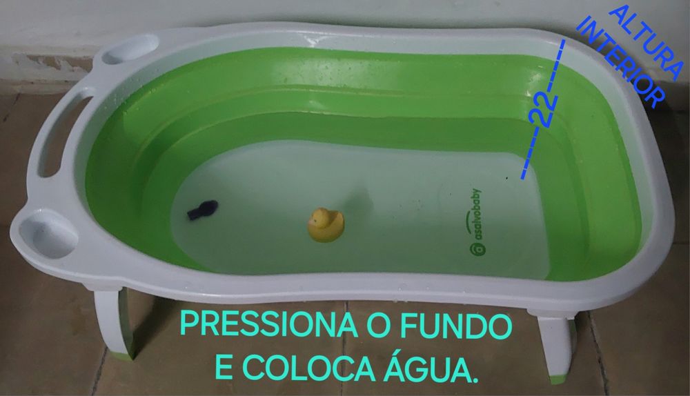 BANHEIRA PORTÁTIL PARA BEBÉ.Casa,Quarto,Wc,Sala,Cozinha. Nova.