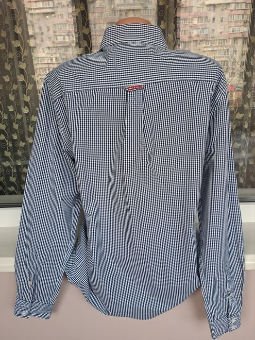 Набор/синие джинсыи рубашка в клетку синяя флисовая кофта на молниидля