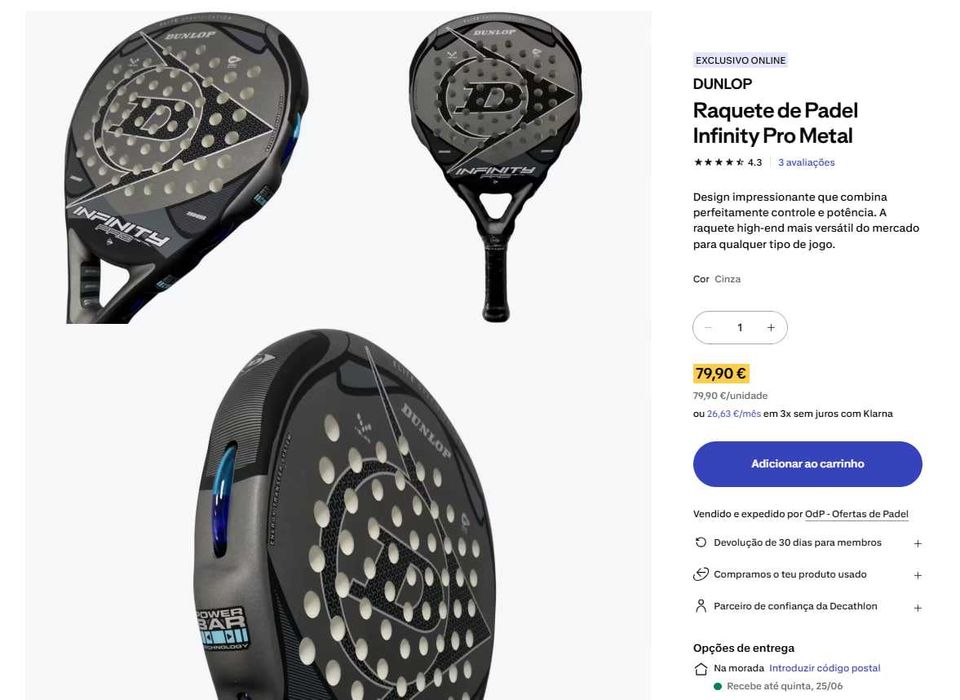 Raquete de padel