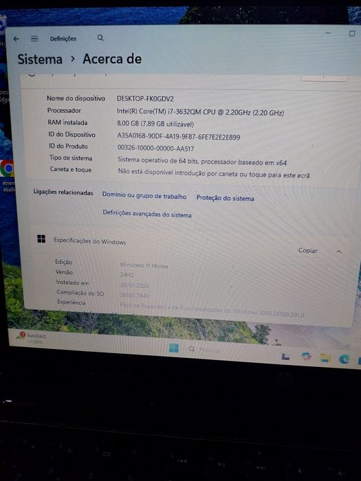 Computador portatil HP pavilion G6 windows 11 core 17 completo impecav