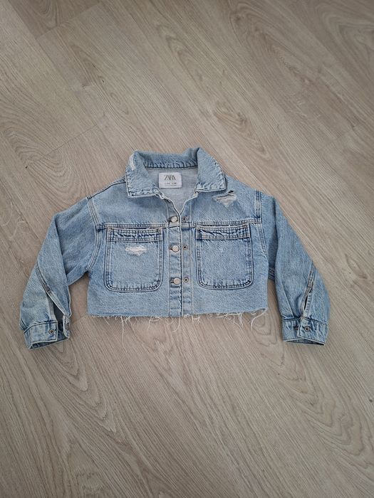Katana krótka dziewczeca jeansowa Zara 130 cm