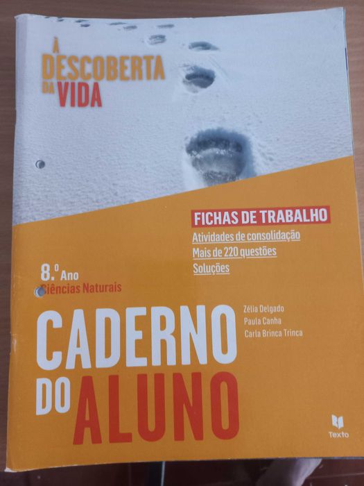 Cadernos de actividades 8°ano Ciências História Matemática Português