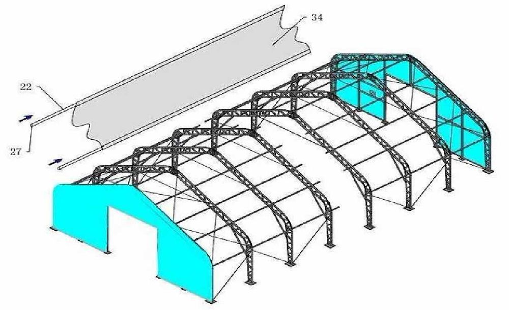 Namiot magazynowy hala ,garaż  18,3x12,2x6,4 m