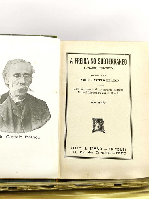 Livro "A Freira no Subterrâneo", Tradução de Camilo Castelo Branco