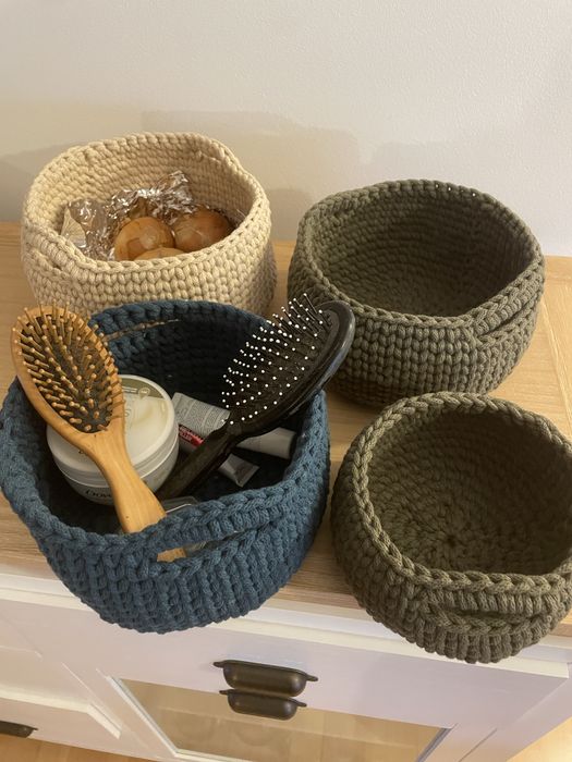 Cestos em croche