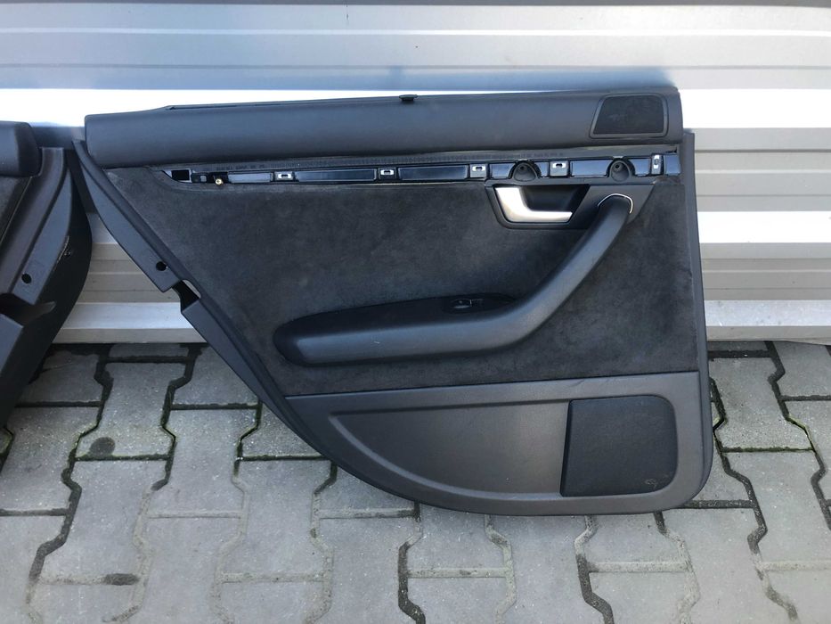 Tapicerka Boczek Boczki 2szt AUDI A4 B6 B7 Roleta Alcantara