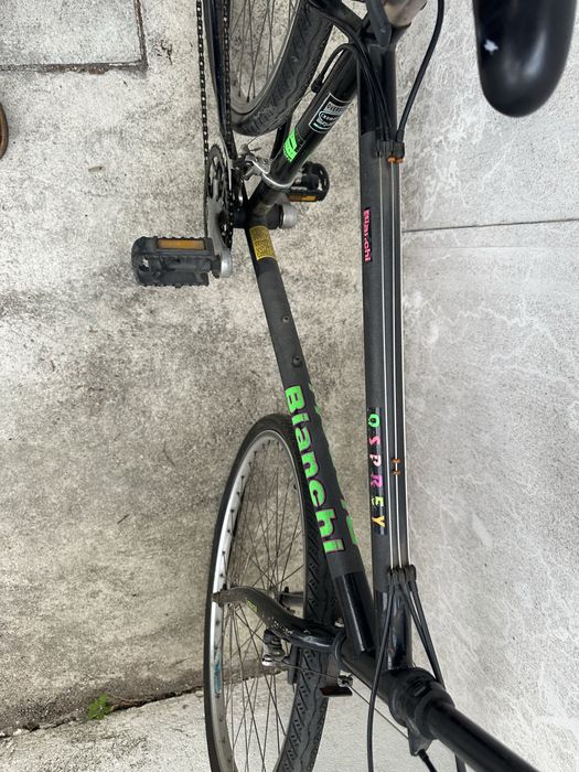 Bianchi Osprey – Bicicleta híbrida/trekking clássica – Shimano – Excelente para cidade