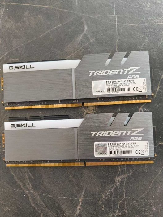 Процесор Ryzen 5 5600 | DRAM G.Skill Trident Z RGB 2x16gb 3600Mhz