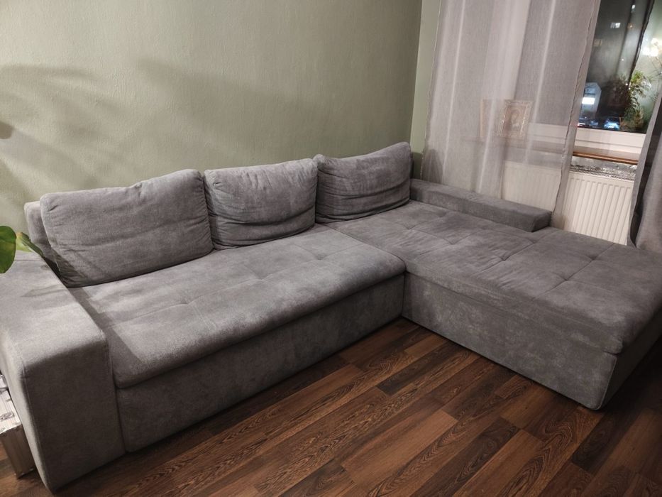 Narożna kanapa z funkcją spania