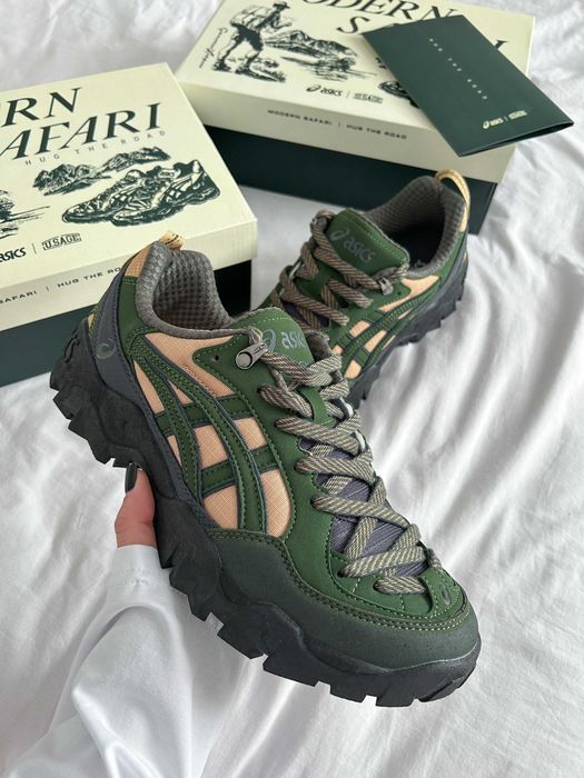 ‼️НОВІ Кросівки Asics Gel-Pickax Modern Safari Multi Green