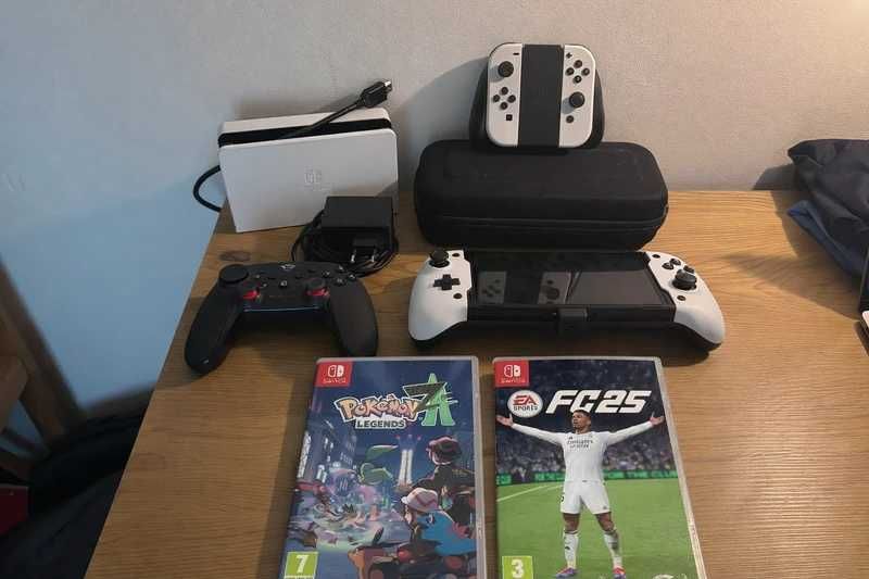 Nintendo Switch + Pro Controller + Jogos | Bundle Completo