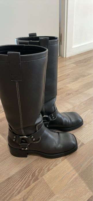 Botas da zara em pele altas n.36