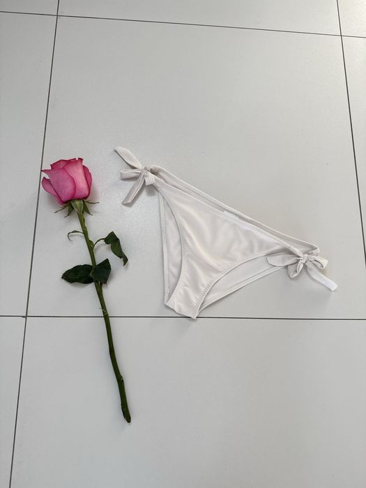 Dół od bikini biały,wiązany Hot Anatomy M