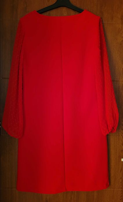 Sukienka świąteczna czerwona elegancka