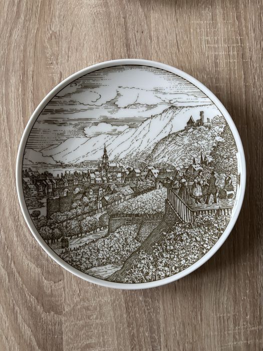 Kolekcjonerskie talerze ścienne z porcelany Hutschenreuther