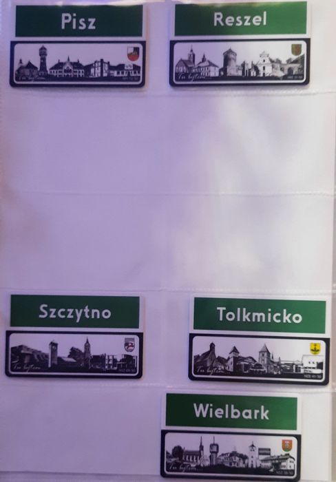 Magnes turysty województwo Warmińsko Mazurskie 36 sztuk