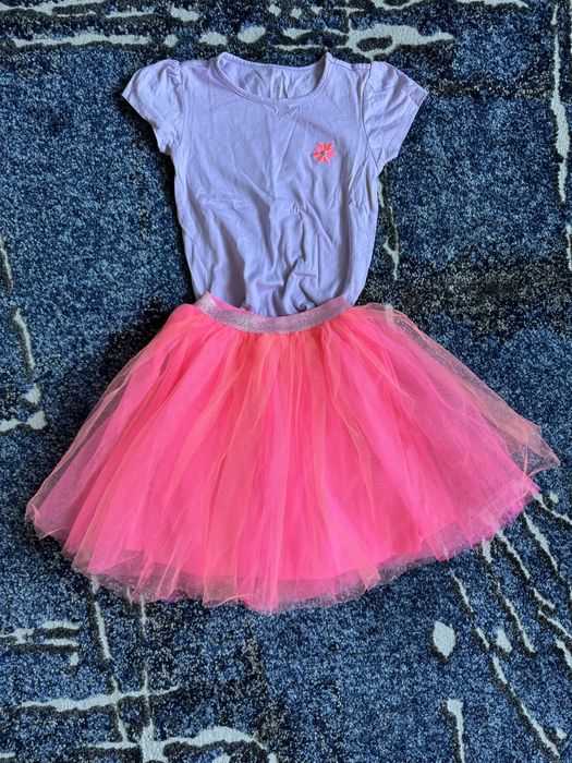 Komplet dziewczecy spodniczka + bluzka r.122 cool club