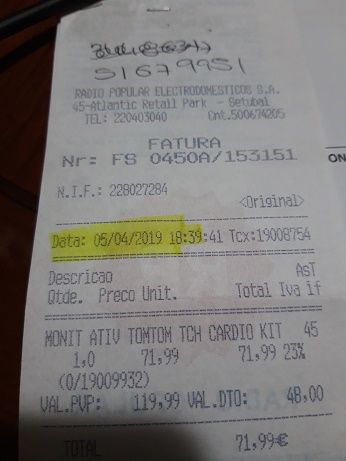 Relogio fitness TOMTOM Sports com duas braceletes