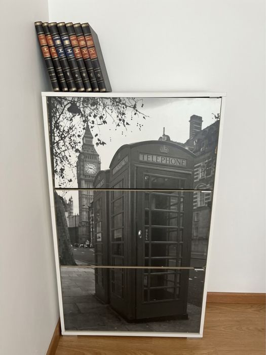 Móvel Sapateira 3 Portas - Cabine Telefónica Londres