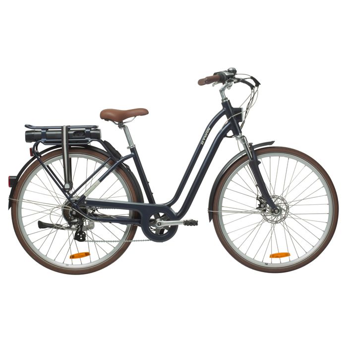 BICICLETA ELÉTRICA DE CIDADE ELOPS 900 E QUADRO BAIXO AZUL