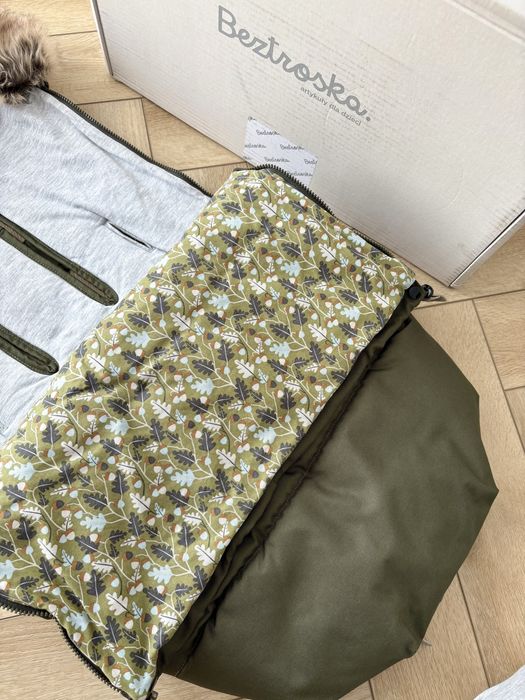 Śpiworek do wózka - khaki „BEZTROSKA”
