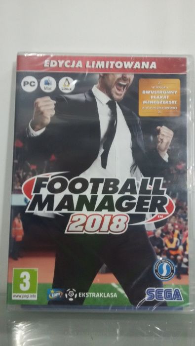 PC Football Manager 2018 FIFA 19 PL NOWE Folia Pruszcz Gdański