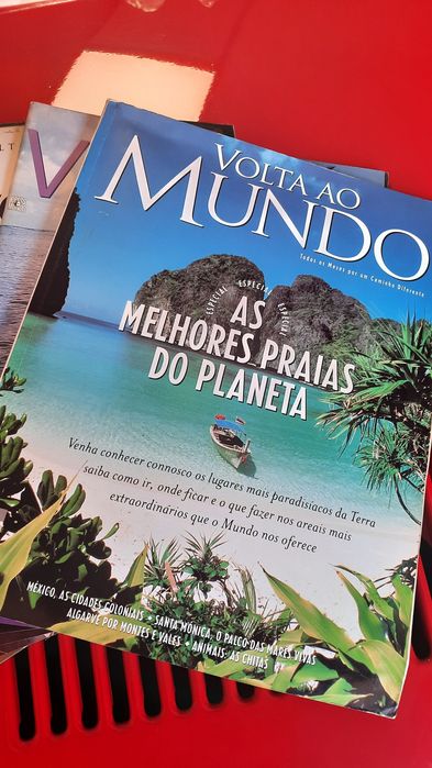 Lote de 6 revistas volta ao mundo viajens