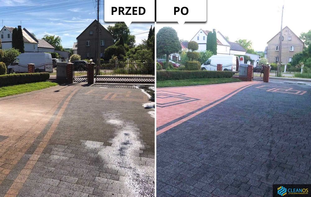 Czyszczenie kostki brukowej | Mycie Elewacji i Dachów | Impregnacja