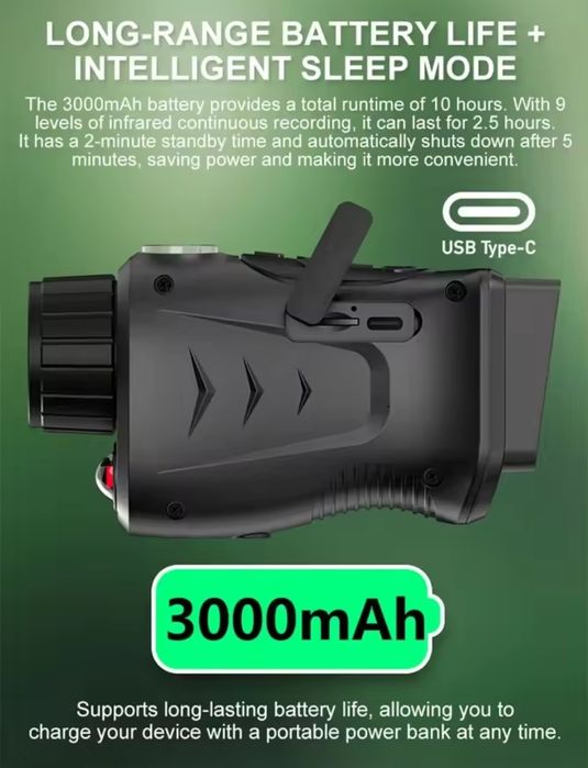 Visão Noturna Monocular digital Ecrã  2,8"