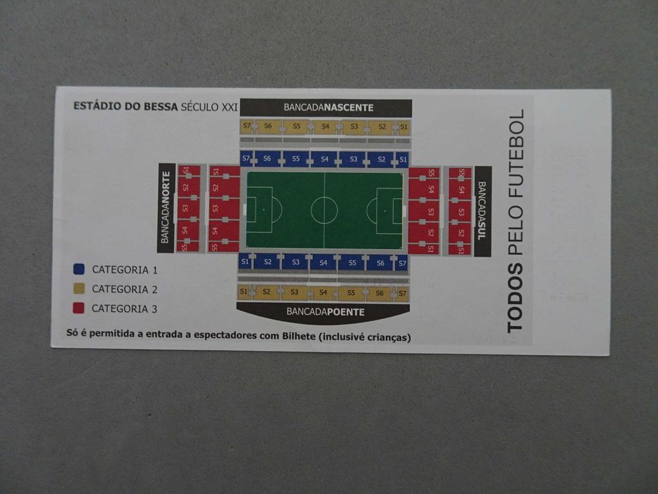Bilhete futebol Portugal Suiça Seleção Nacional sub 21 16 nov 2005