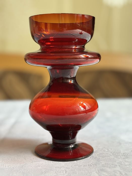 Swiecznik Z Horbowy Sudety wazon prl szkło prl