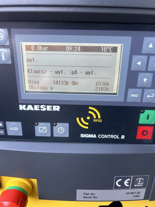 Kompresor śrubowy  KAESER SK 25 15kw 8bar + OSUSZACZ