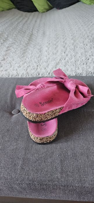 Klapki letnie różowe rozmiar 37