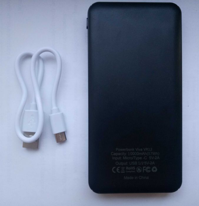Power Bank VIVA VR12 10000 mAh чорний павербанк