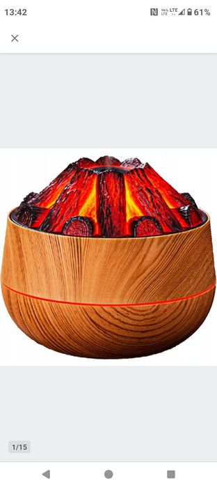 Dyfuzor, nawilżacz powietrza i lampka w jednym Wulkan