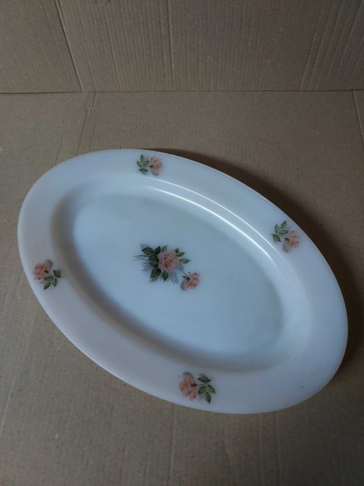 Travessa Arcopal com Rosas – Vidro Temperado Resistente