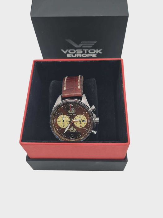 Zegarek męski VOSTOK EUROPE 6S21-325A665 brązowy