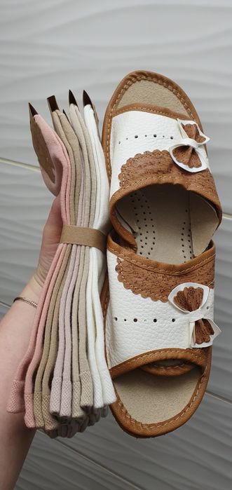 Kapcie skarpetki laczki zestaw 39-42