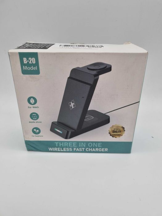 Stacja ładująca, ładowarka indukcyjna 3w1