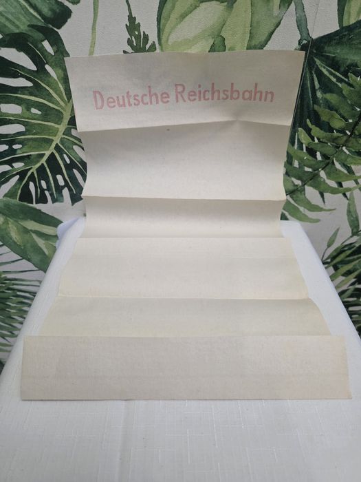 Deutsche Reichsbahn serwetka, ręcznik papierowy autentyk