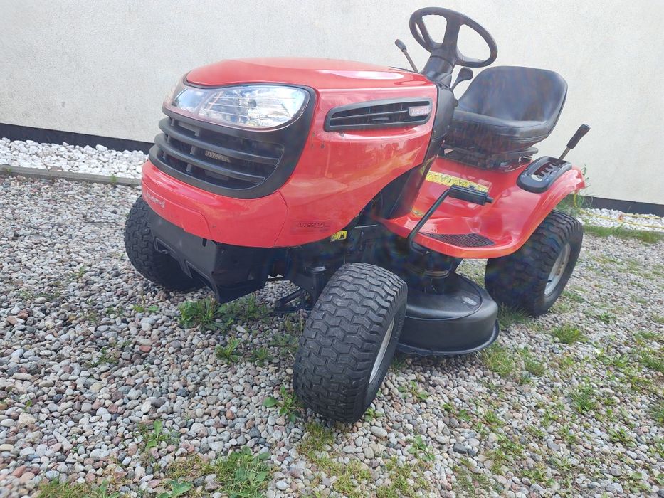 Traktorek ciagniczek kosiarka Jonsered Husqvarna Briggs 16KM boczny