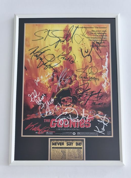 Moldura Filme The Goonies com Autógrafos (A4)