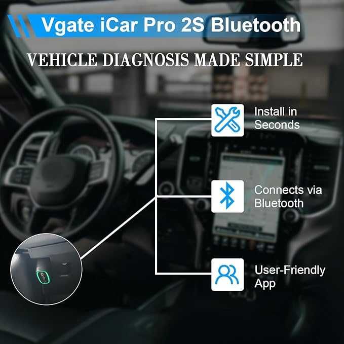 Vgate iCar Pro 2S Bluetooth 5.2 Skaner Diagnostyczny OBD2 869