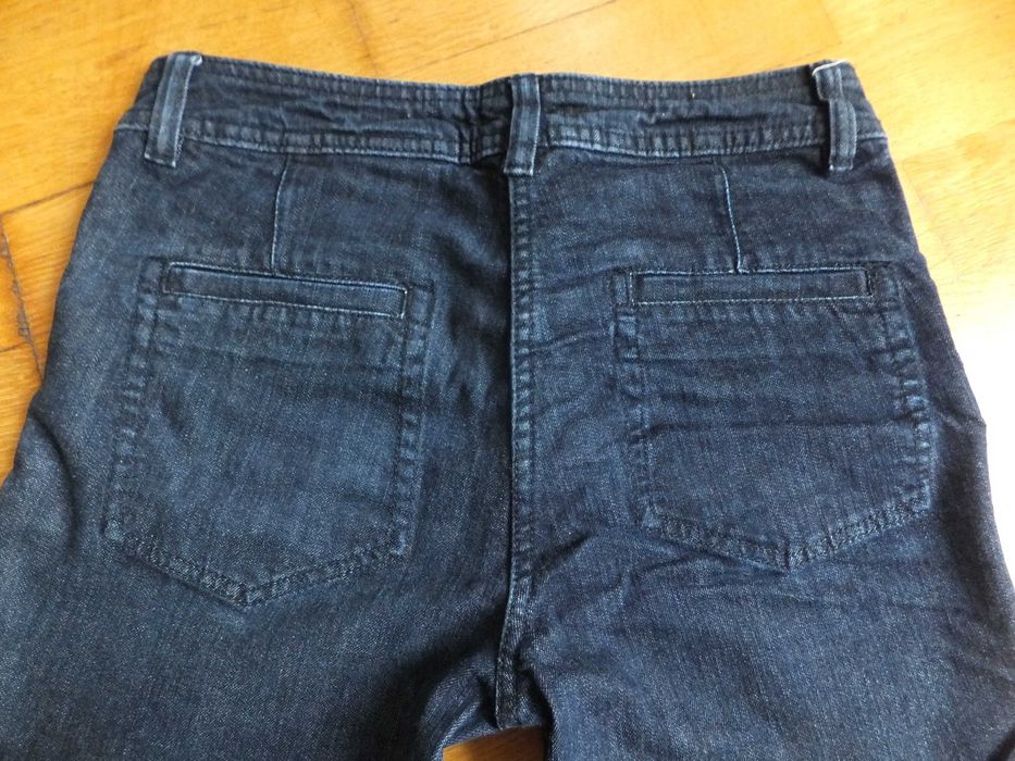 Spodnie H&M jeans denim ciemne granatowe rozmiar 36 długie