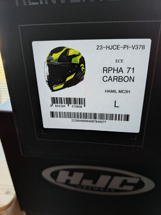Kask motocyklowy HJC RPHA71 CARBON HAMIL MC3H.