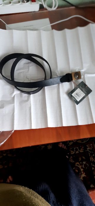 Ремень брючной кожаный С нами бог ,Ширина 30мм,толщина 3 мм,новый.Фото